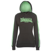 Lonsdale 2 Stripe Hoody Ladies